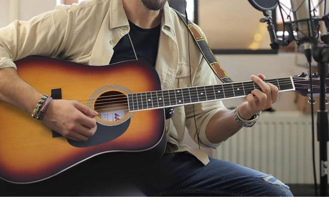 ADMアコースティックギター 初心者入門用　41インチサンバースト