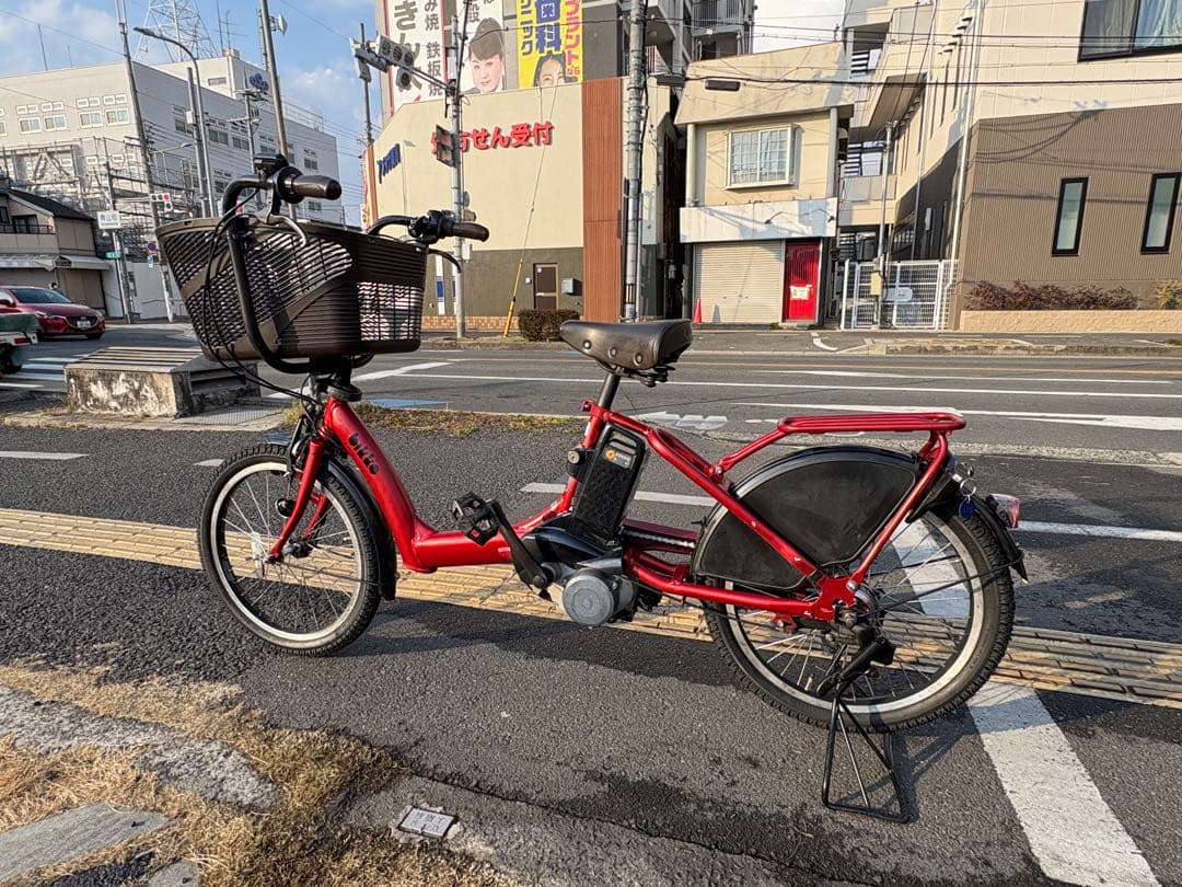 中古20㌅ブリヂストン電動アシスト自転車　12Ah4点灯　大阪　016番