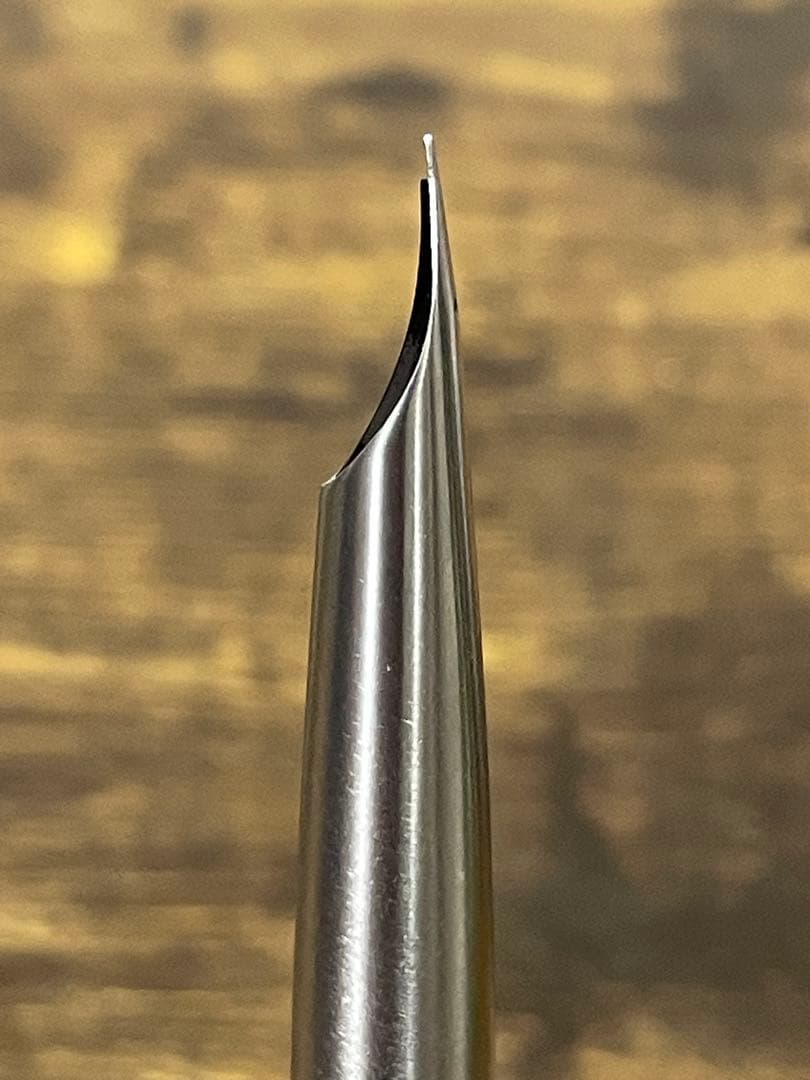 試筆のみ　1975年製　ペン先軸一体型　字幅F　ミュー　万年筆　H1175