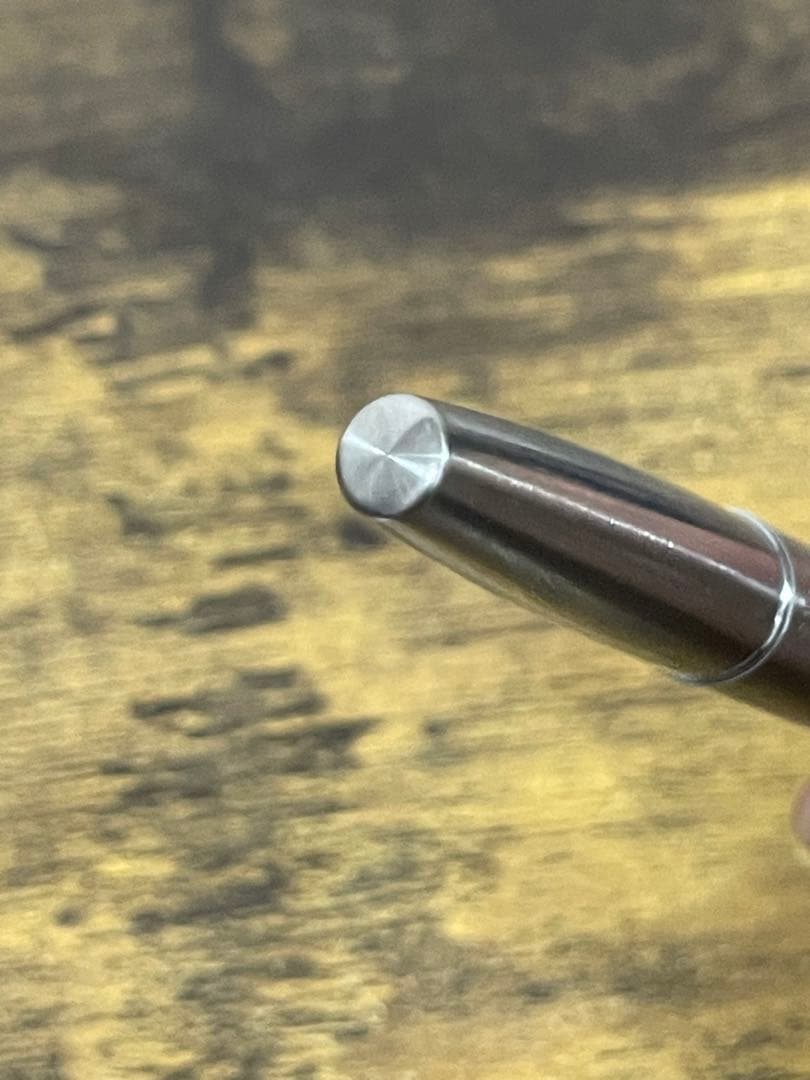 試筆のみ　1975年製　ペン先軸一体型　字幅F　ミュー　万年筆　H1175