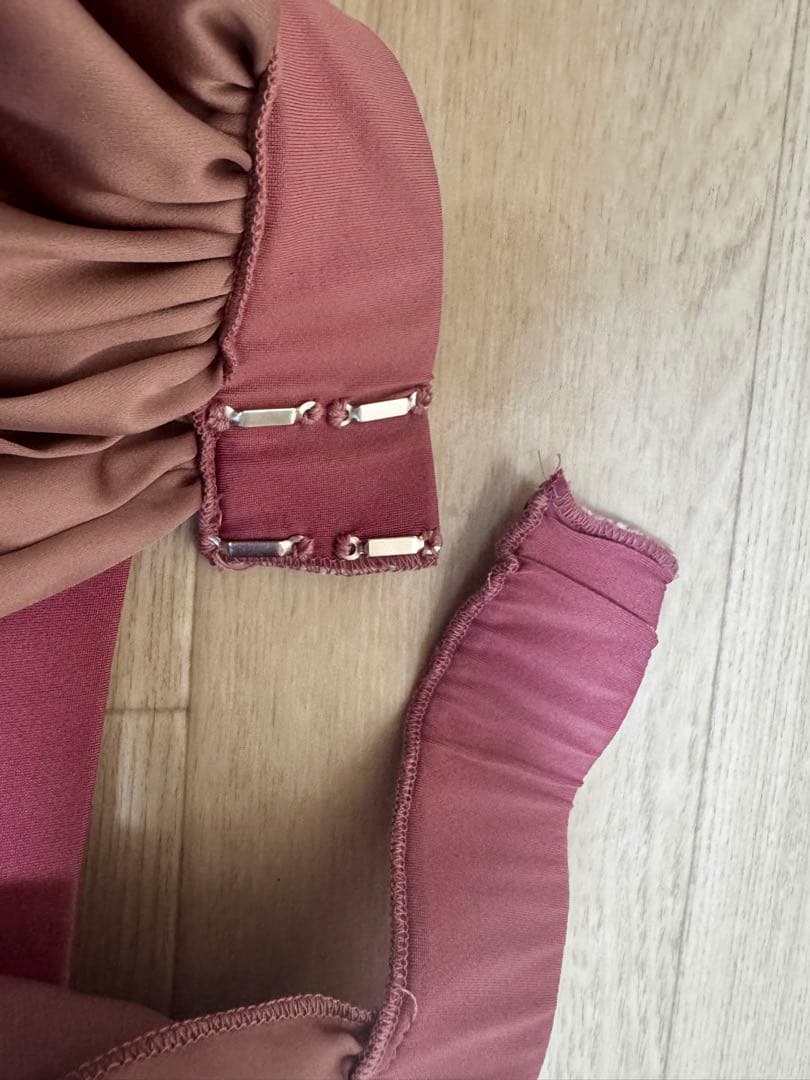 ベリーダンス スカート サテン モーブピンク　新品未使用品　衣装