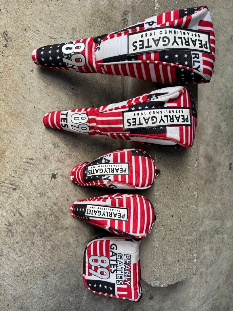 PEARLY GATES ヘッドカバー 5個セット