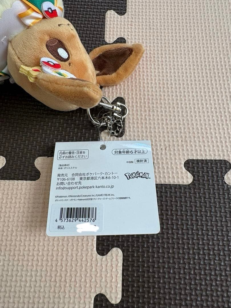 【即日発送相談可】ピカチュウ&イーブイぬいぐるみキーホルダー(ポケパーク)