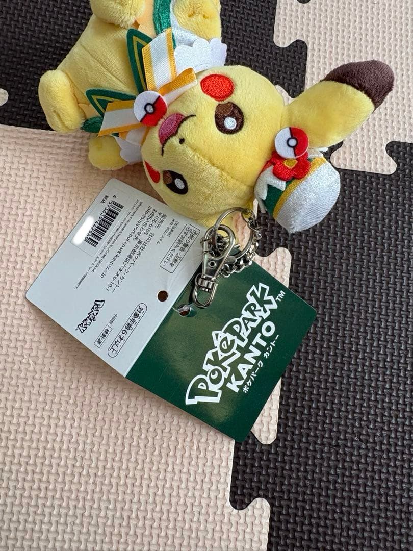 【即日発送相談可】ピカチュウ&イーブイぬいぐるみキーホルダー(ポケパーク)