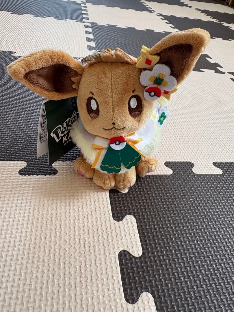 【即日発送相談可】ピカチュウ&イーブイぬいぐるみキーホルダー(ポケパーク)