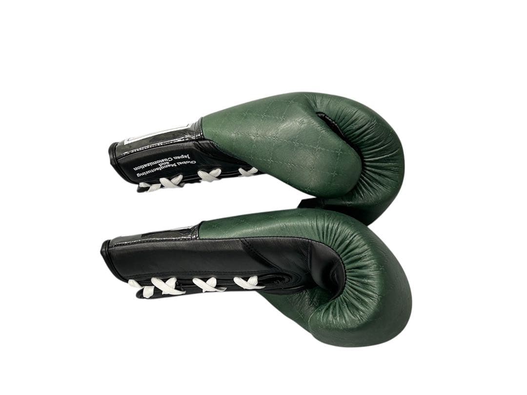 GRIT LACE UP GLOVE DARK GREEN JAPAN 本革製
