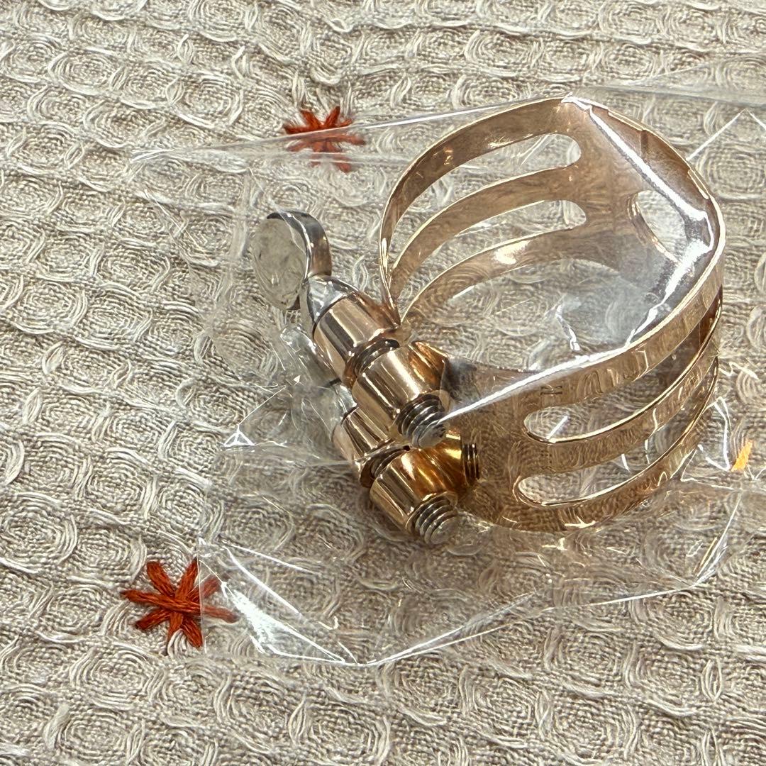 Wood Stone 総銀製PGP アルトサックスリガチャー Meyer用