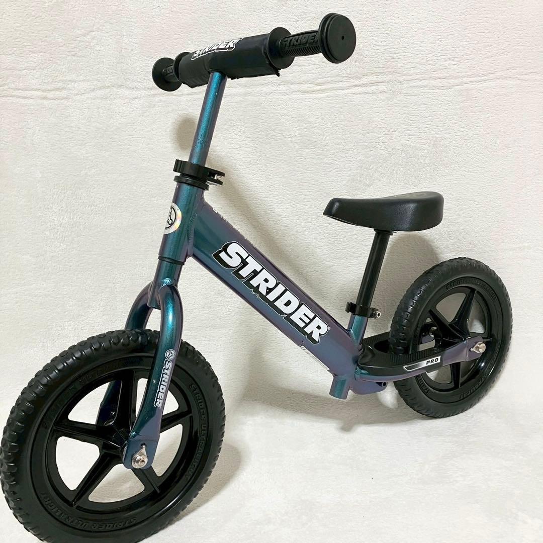希少カラー STRIDER PRO 12インチ メタリックアクア バランスバイク
