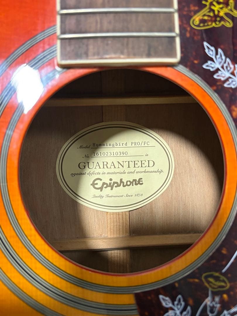 Epiphone Hummingbird Pro エレアコ　年末セール12月まで