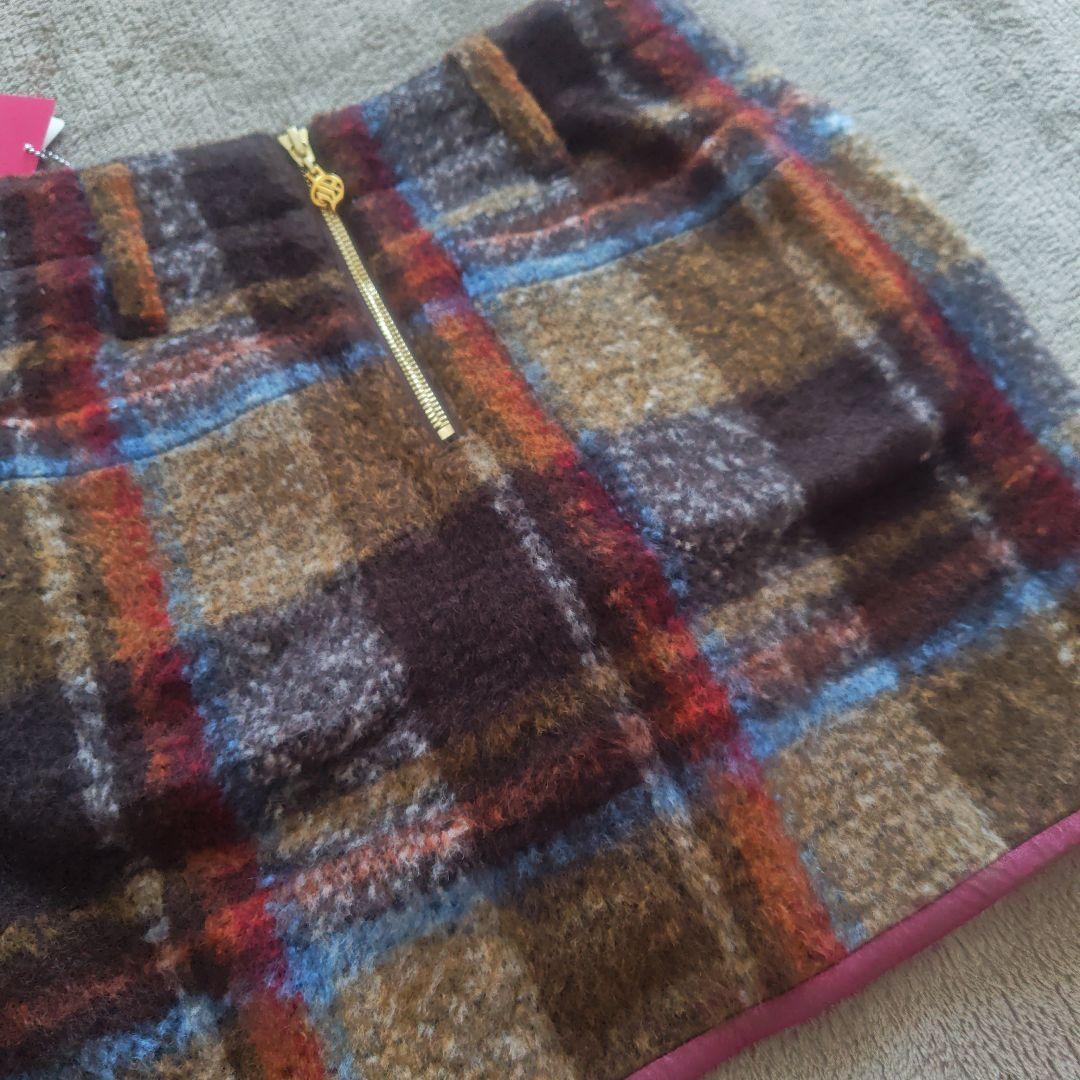 【未使用】ダンスウィズドラゴン　チェック柄ウール混紡スカート