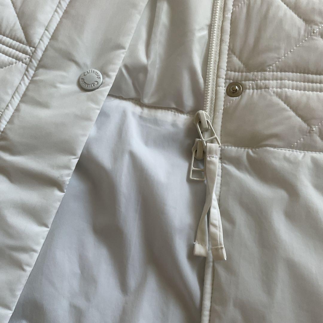 Callaway レディース ノースリーブ中綿ワンピース ホワイト　ＬＬ