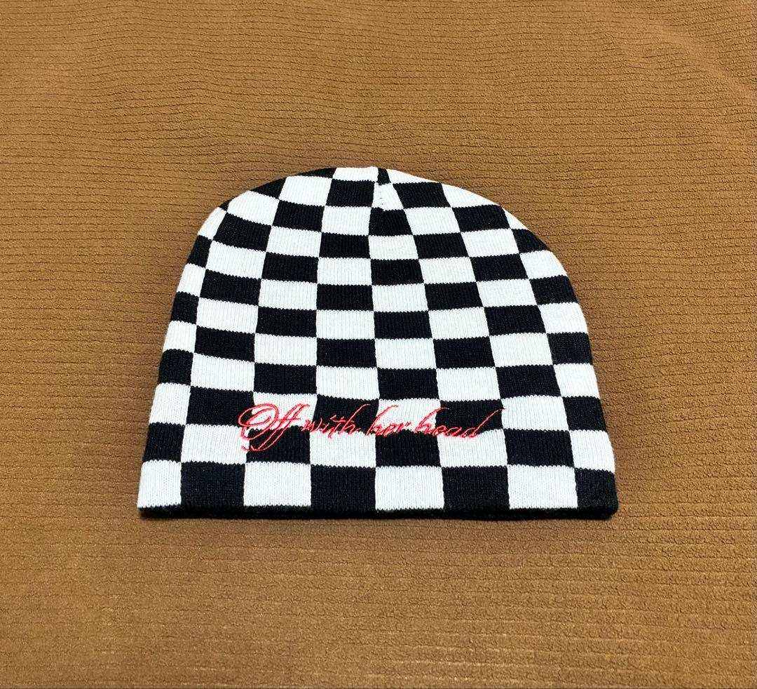 LadyGaga 2026 The MAYHEM 黒×白 ビーニー