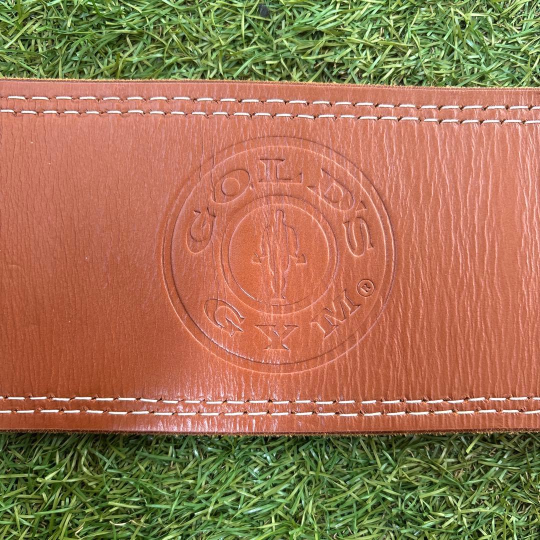 【美品】GOLD'S GYM トレーニングパワーベルトL