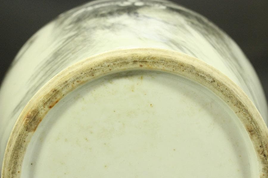 中国美術 龍図 花器(ZE652)