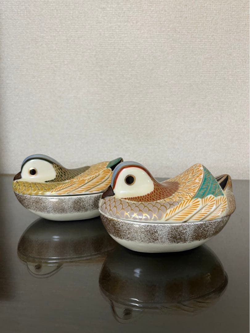 其泉　おしどり　珍味入れ　賞美堂　セット　蓋付き
