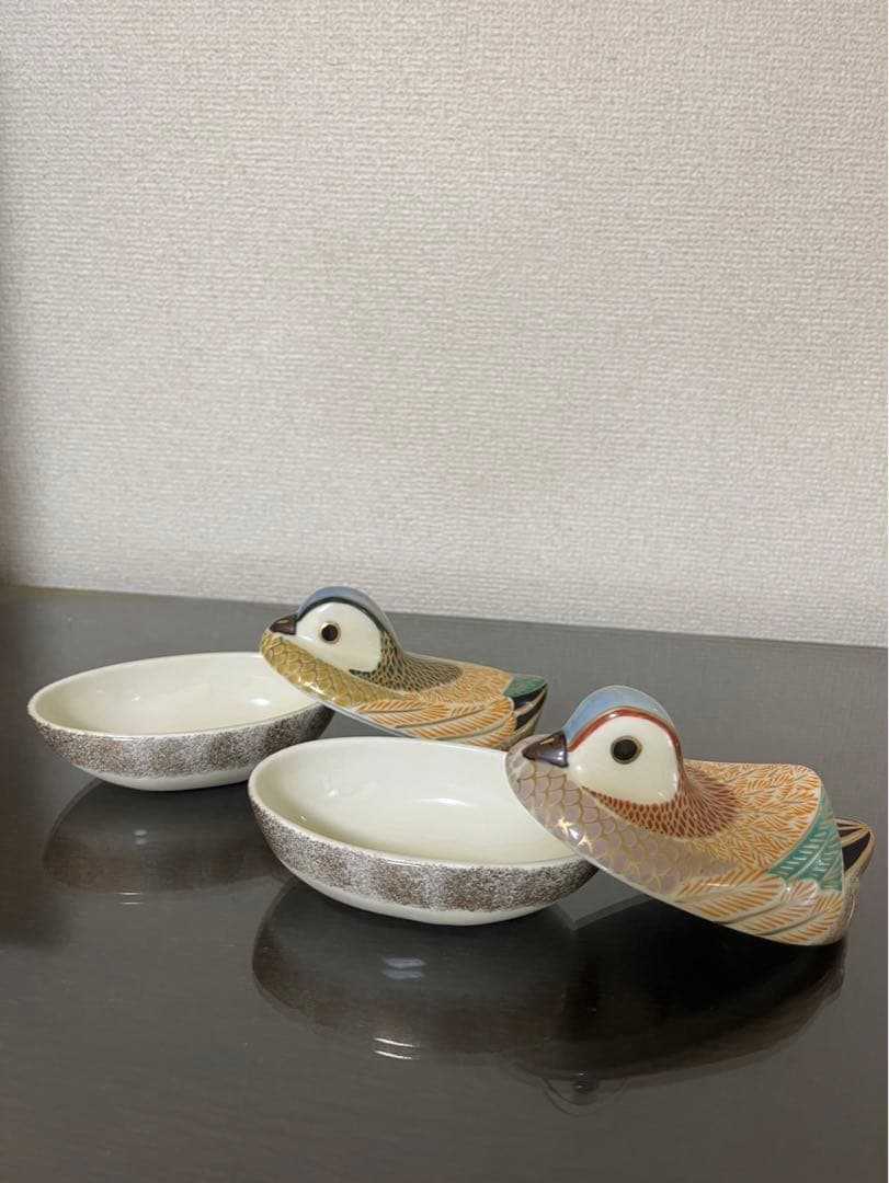 其泉　おしどり　珍味入れ　賞美堂　セット　蓋付き