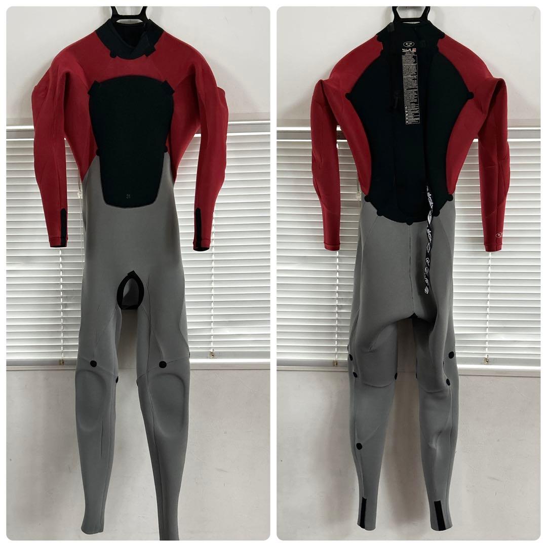 【良品】クイックシルバー　メンズウエットスーツ　ジャーフル　バックジップ　M