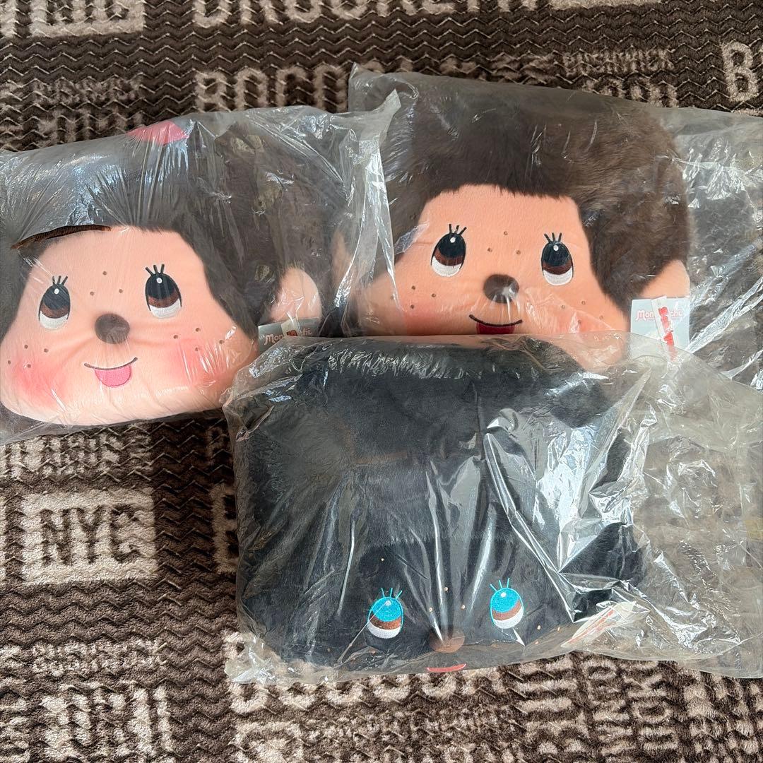 モンチッチ　ボンチッチ　フェイスクッション　3個セット