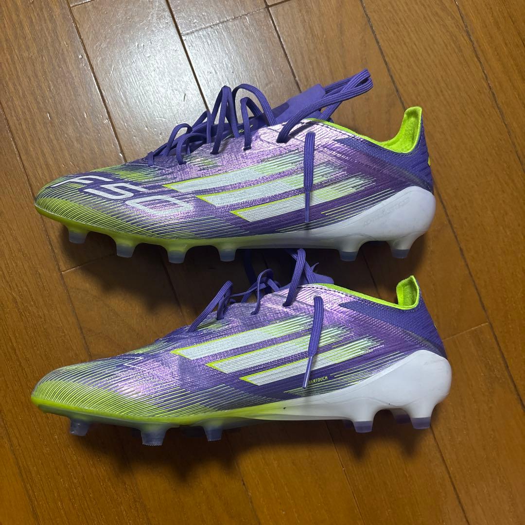 F50 サッカーシューズ スパイク 紫/緑