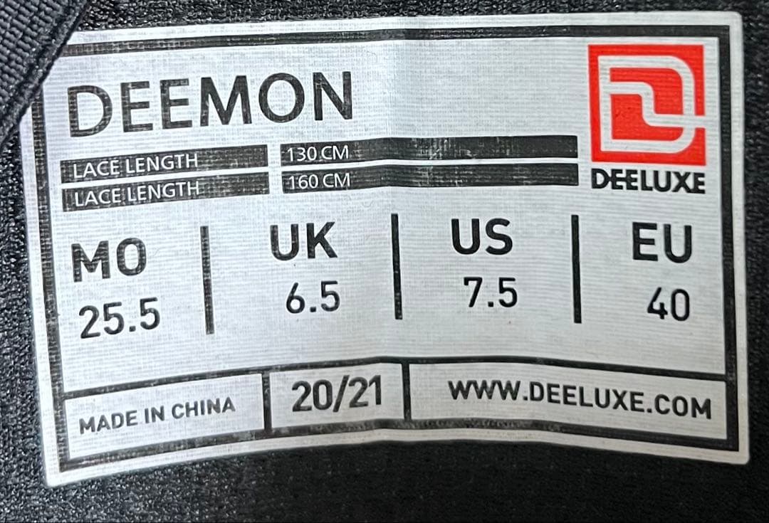 【即日発送】DEELUXE DEEMON 25.5cm 20-21モデル