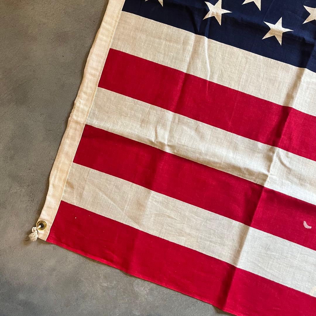 アメリカ 星条旗 50スター コットン ビンテージ アンティーク ディスプレイ
