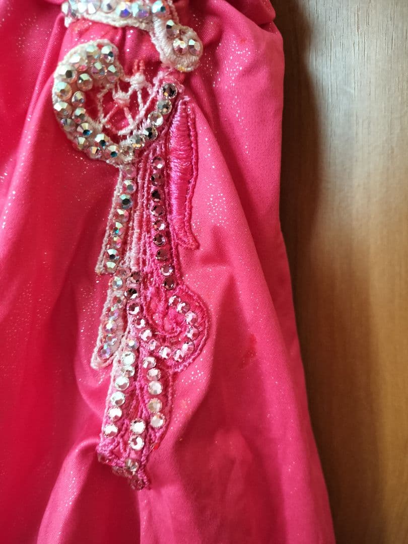 ピンク ラテンドレス 社交ダンス