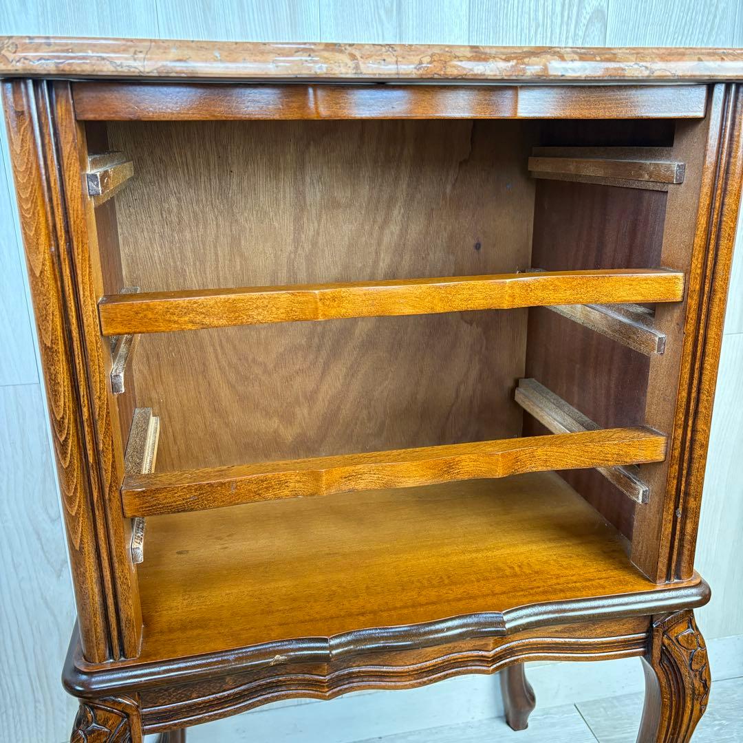 【イタリア製】クラウディオ 猫脚 3段チェスト 大理石 天板 アンティーク