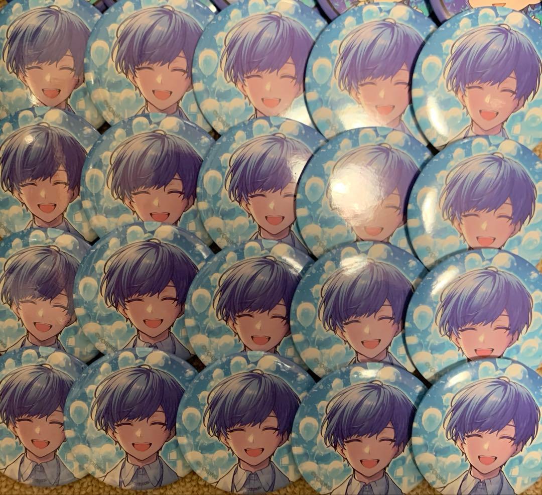 いれいす缶バッジ　if イフ ソロワンマン 青組缶