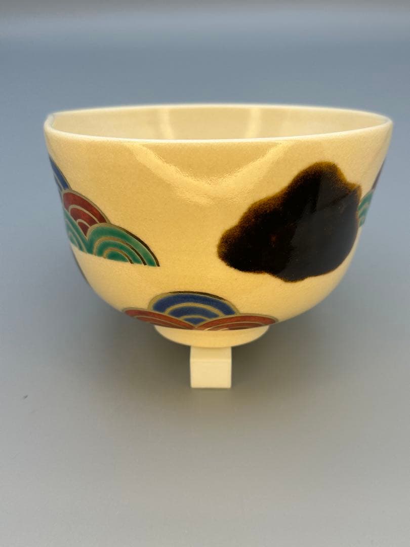 茶道具　茶碗　永楽善五郎　青海波