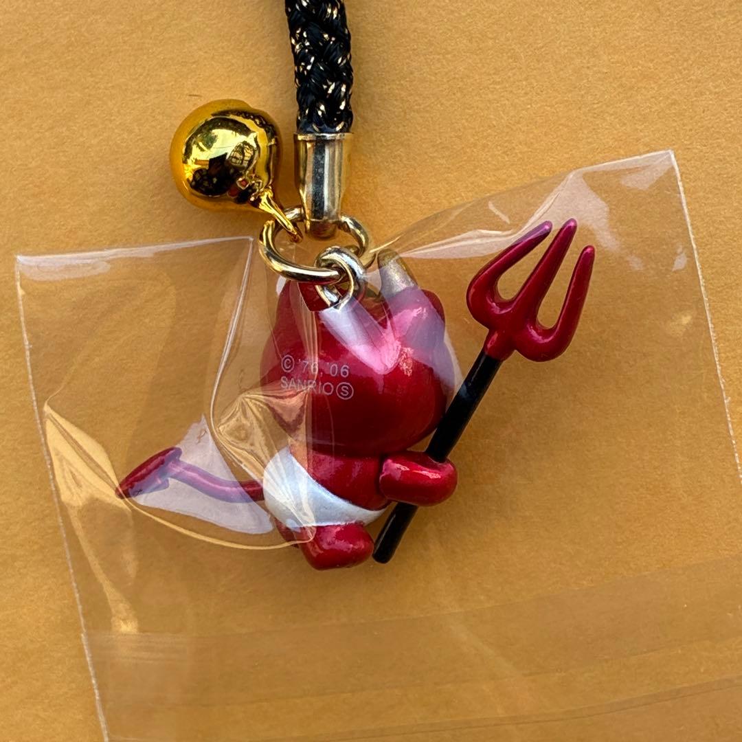 ★超激レア★ハローキティ デビルキティ 赤 5個セット ストラップ 根付 小悪魔