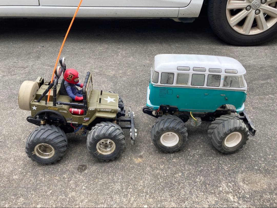 タミヤ　ホビーラジコン　WILD WILLY2とワーゲンバス