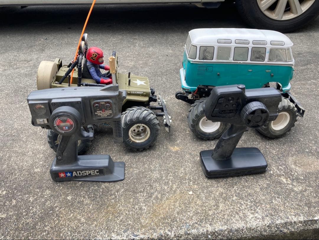 タミヤ　ホビーラジコン　WILD WILLY2とワーゲンバス