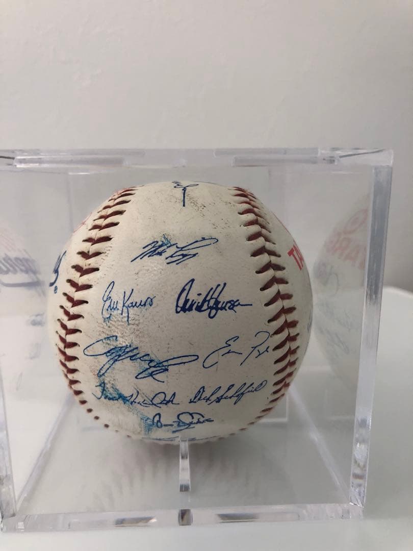 【貴重】ドジャース　サインボール〈MLB最後の没収試合/野茂先発〉