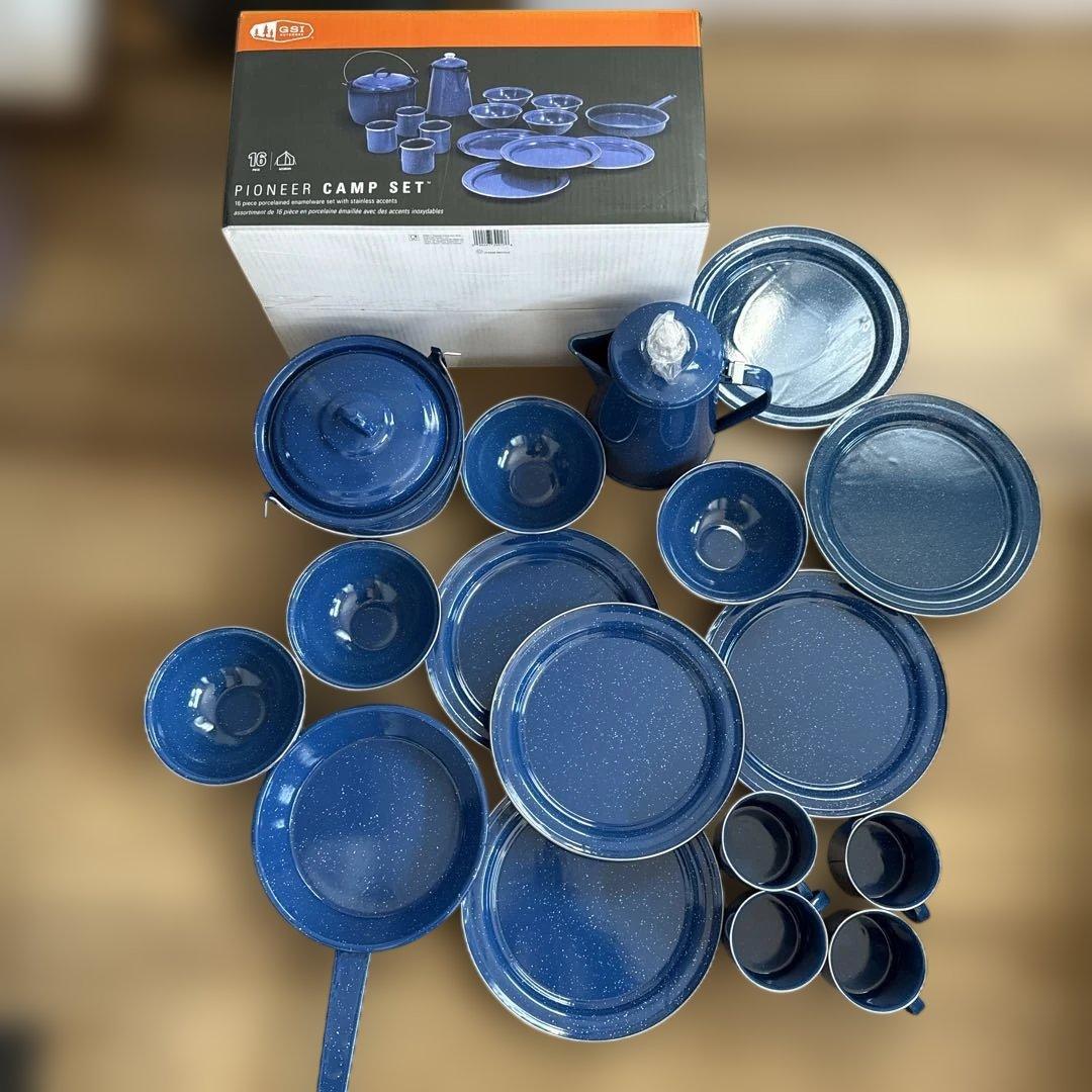 GSI パイオニア 16P キャンプセット　定価26.400円＋cinsa２枚付