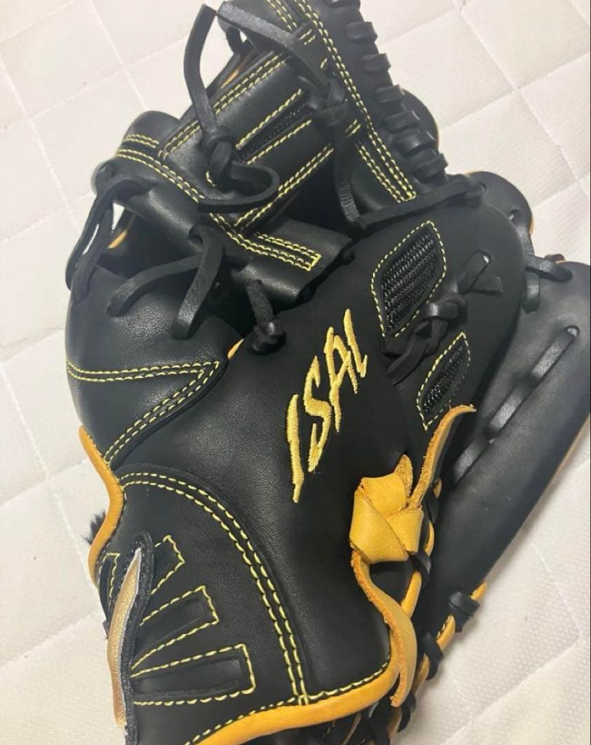 Mizuno ISA I 軟式グローブ ブラック/イエロー