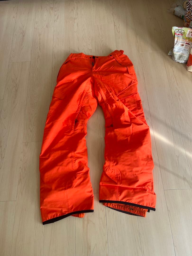 686 オレンジ スノーボードパンツ M 一度着用