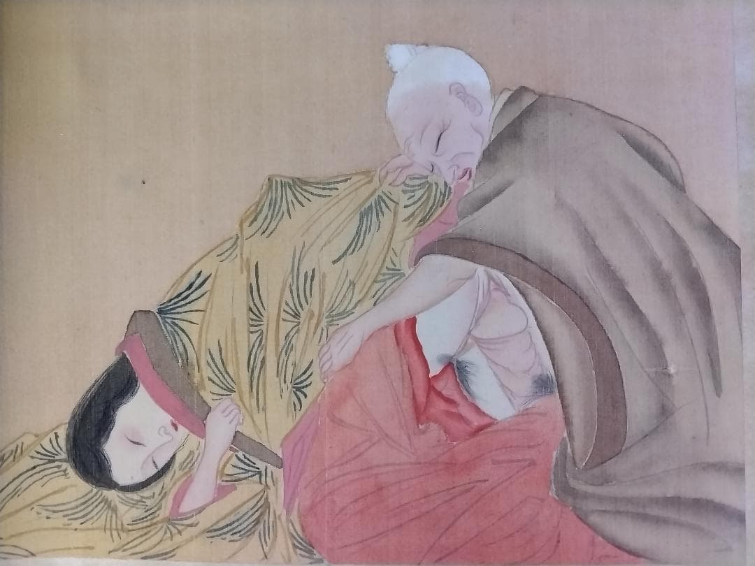 春画　十二画の巻物