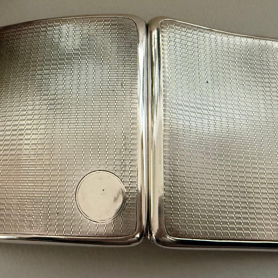 英国マッピンウェブ純銀スターリングシルバーシガレットケースタバコ入れ113.7g