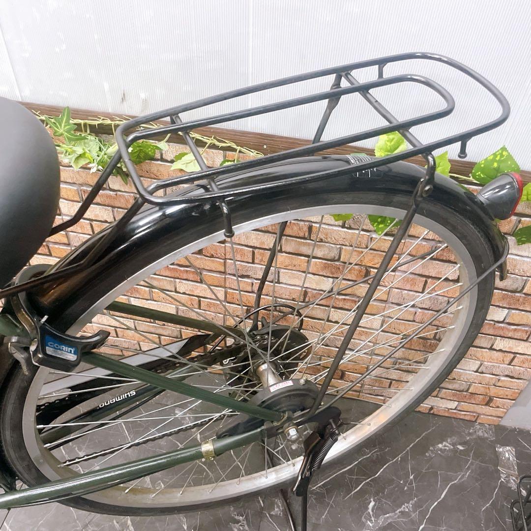 【34】一般車 ママチャリ GALLON カーキー 27インチ