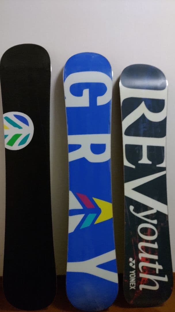キッズスノーボード3点　gray yonex　【バラ売りです】