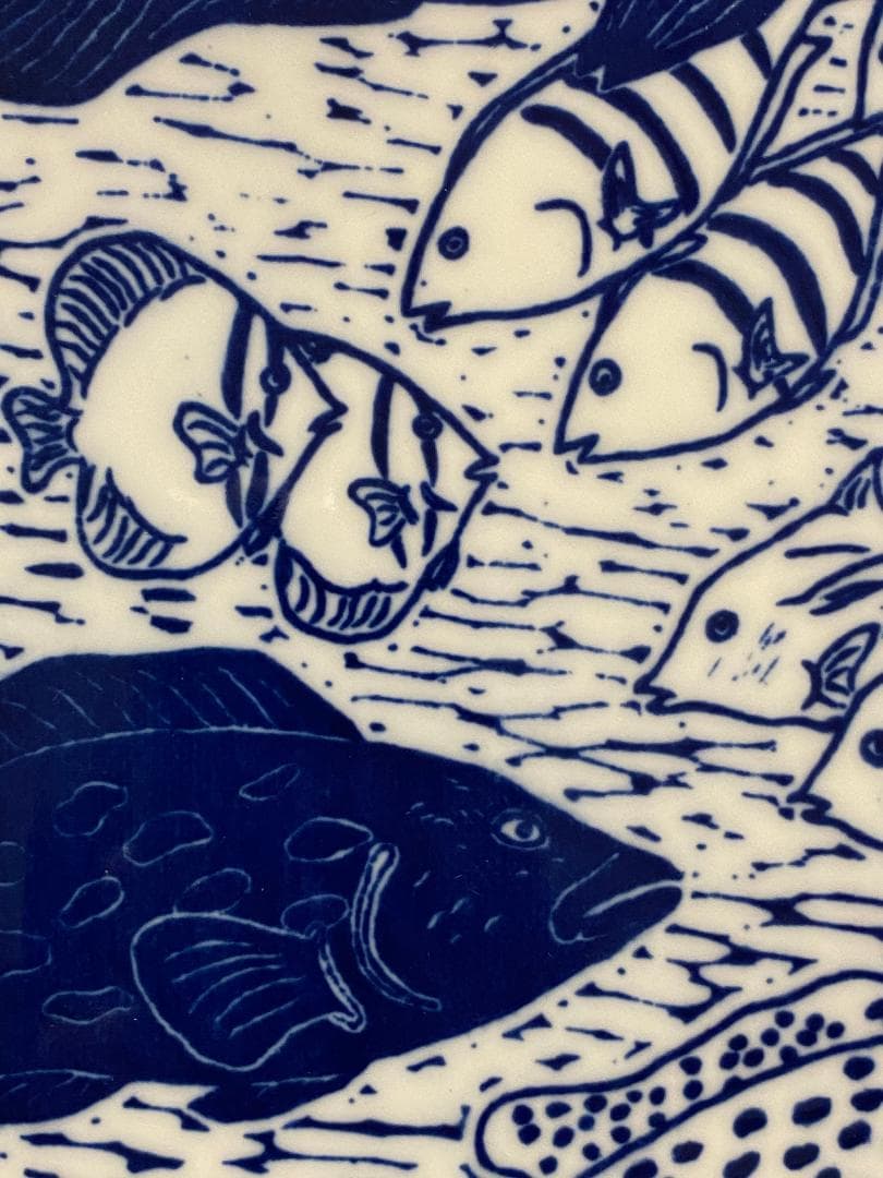 y*a様 平田亘 海の世界 陶板 額装