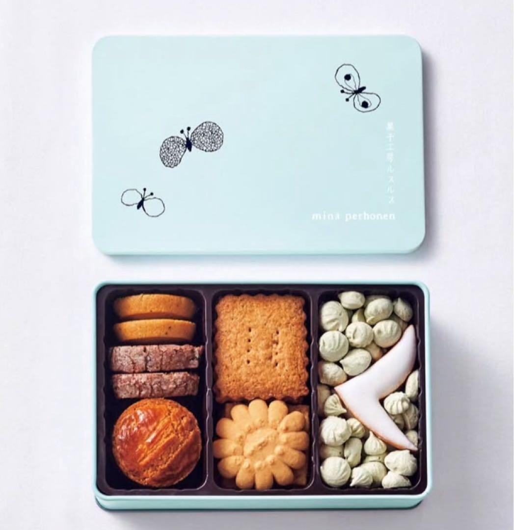 ミナペルホネン Hanako ルスルス コラボ クッキー 缶 限定