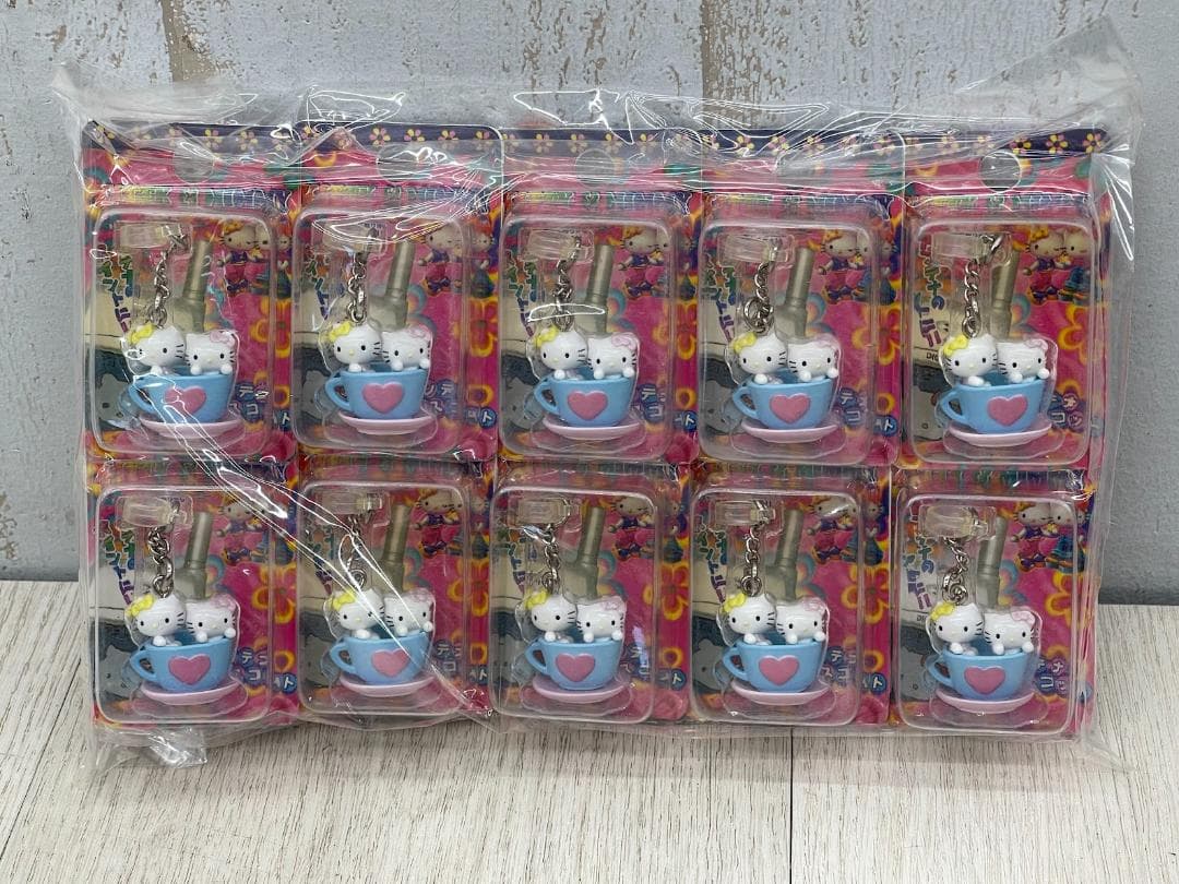 希少 当時物 ハローキティ ミミー アンテナマスコット 7種×10 04年