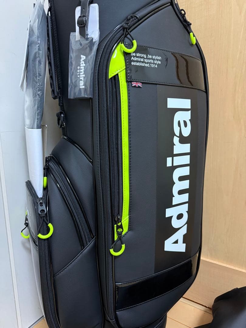 新品★アドミラル★キャディバッグ★ゴルフ★未使用★タグ付き★admiral★レア