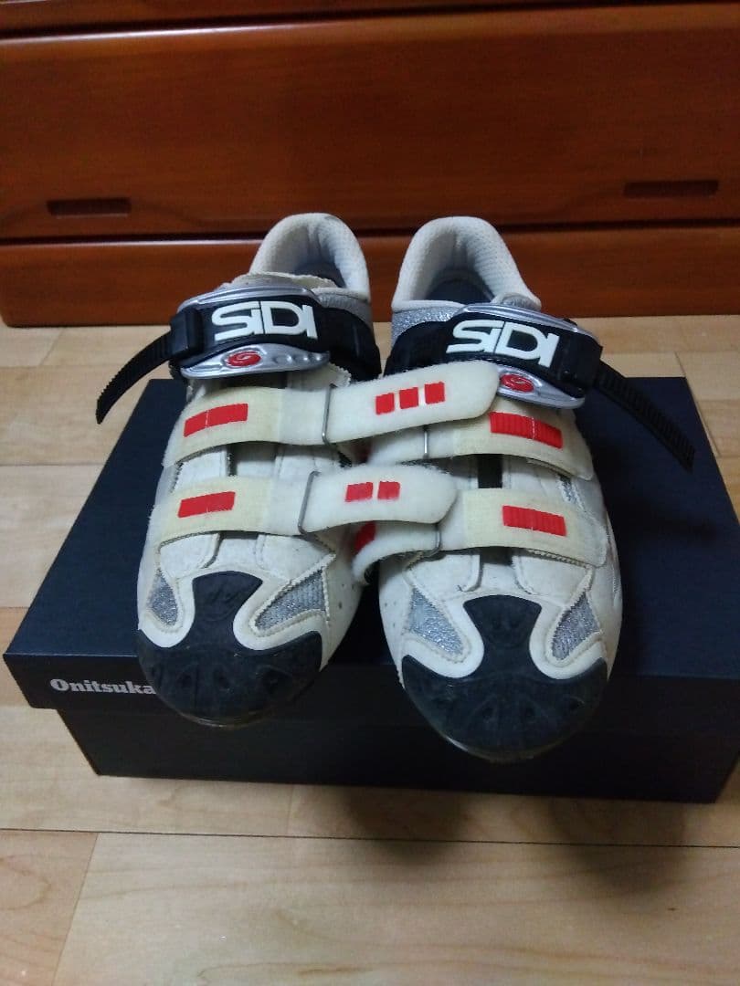 SIDI クリンチングシューズ ホワイト/グレー/レッド