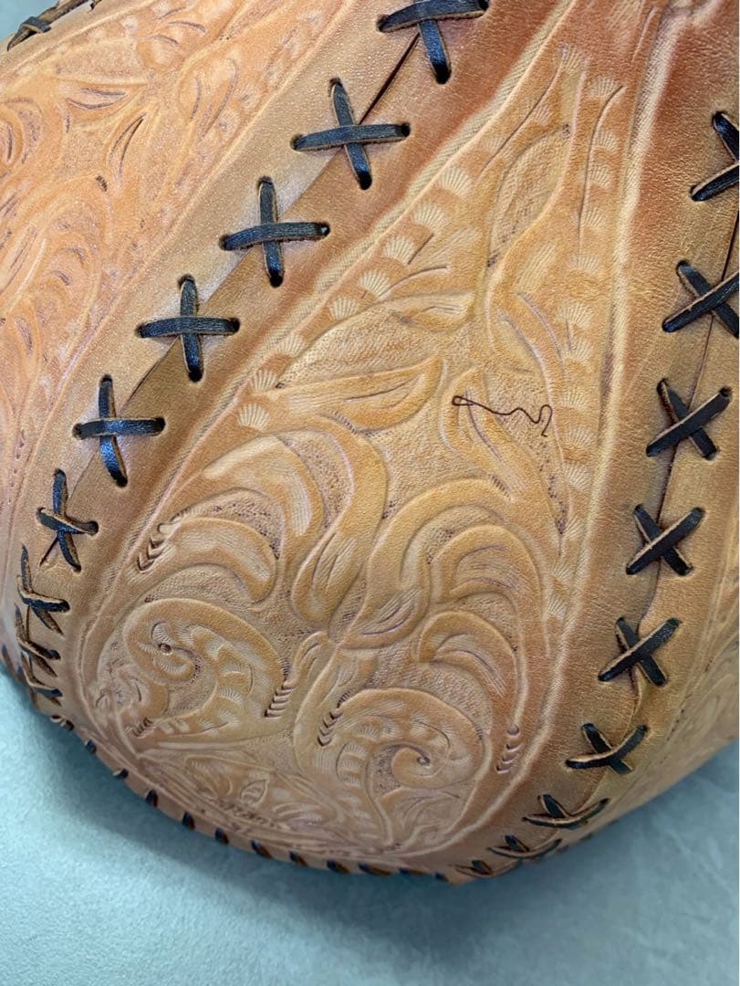 アンティーク レザー 牛革 ランプ