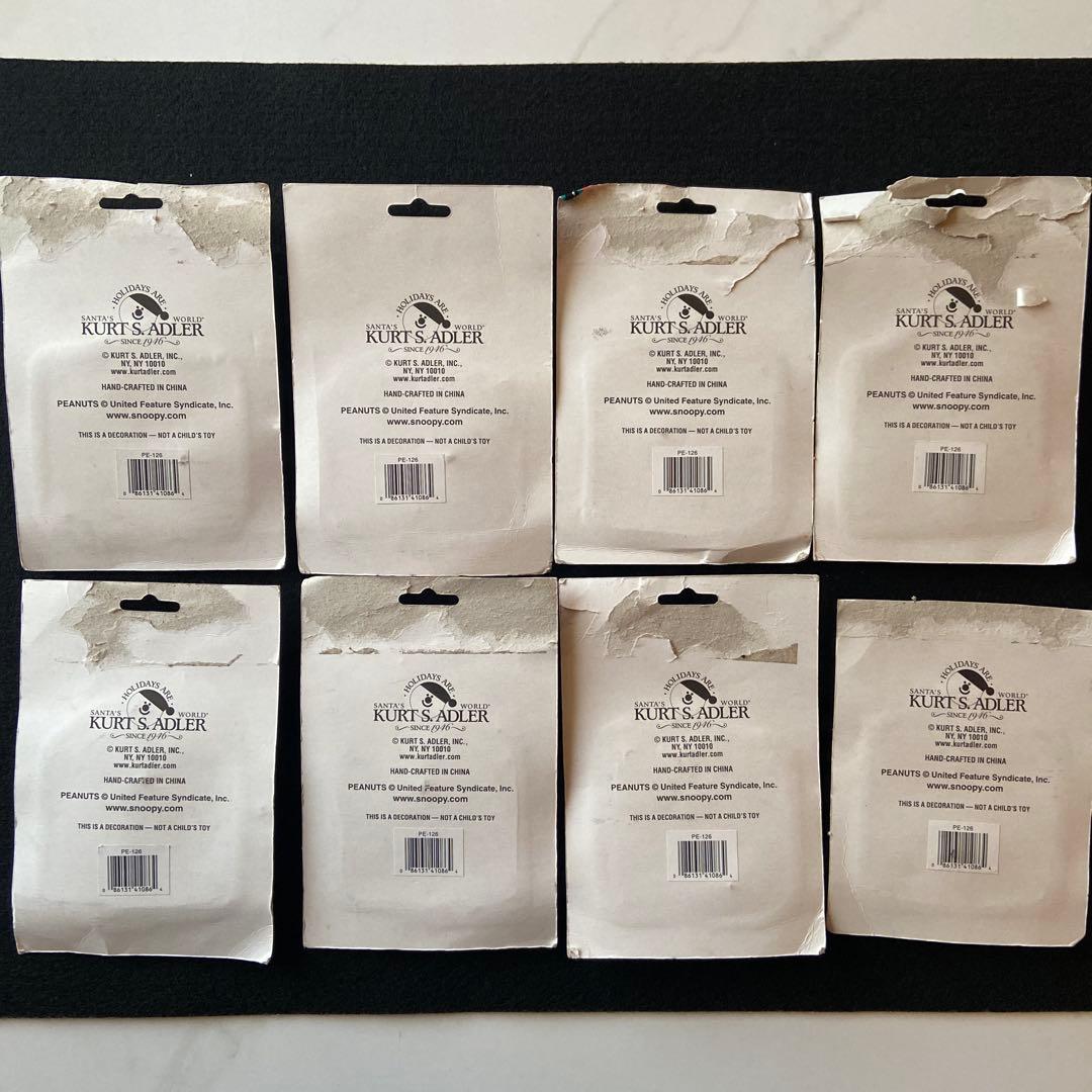 PEANUTSスヌーピー オーナメント８点　　ヴィンテージ