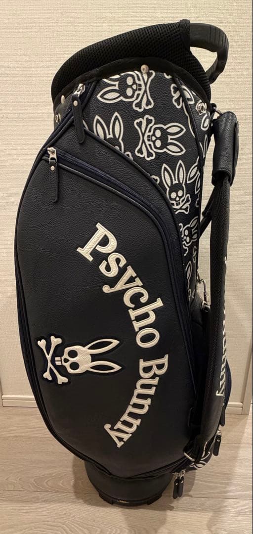 サイコバニー PSYCHO BUNNY モノグラム キャディバッグ ネイビー