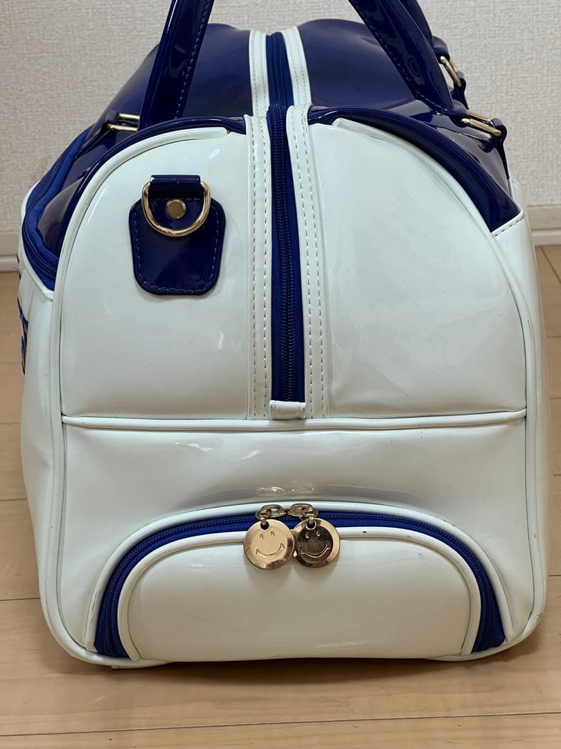 89　パーリーゲイツ ボストンバック カラー青/白