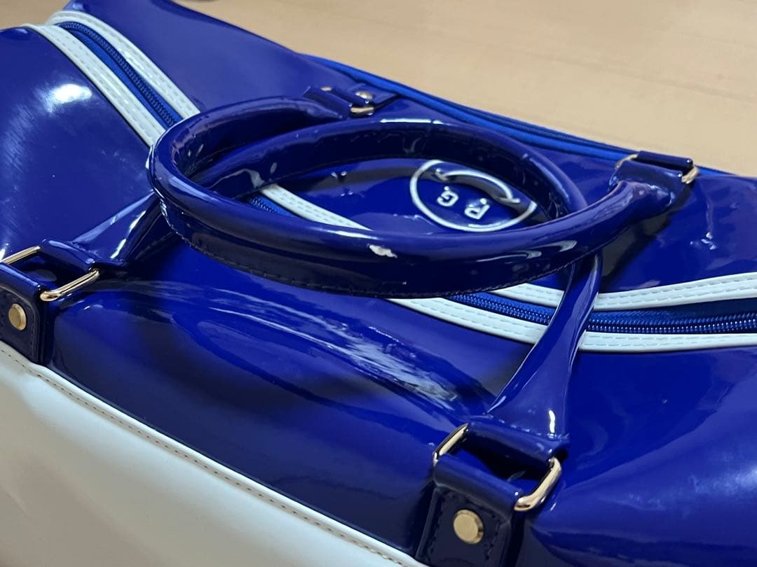 89　パーリーゲイツ ボストンバック カラー青/白